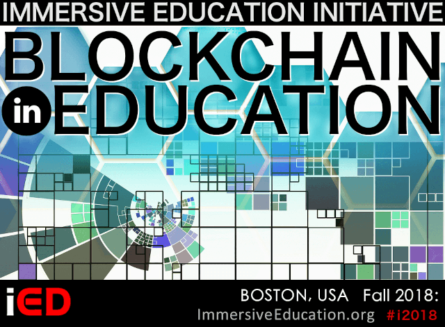 IMMERSIVE EDUCATION BLOCKCHAIN SUMMIT 2018 BANNER